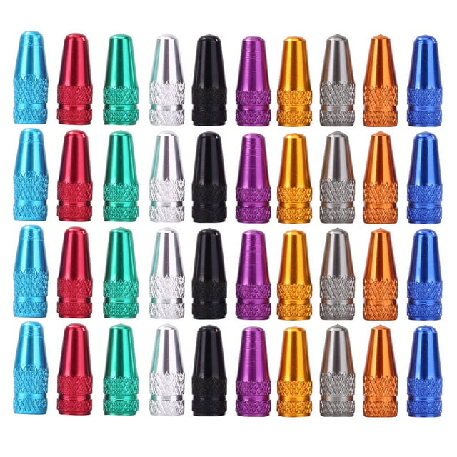 40 Pcs Capuchons de Valve Presta pour Bicyclette VTT Pneu de Vélo Tige de Roue Capuchons de Valve à Air