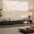 thumbnail image 6 of ChVans Extendable TV Stand for 85/100/120 inch TV, 82"-110" Wood Reversible TV Media Console with 3 Drawers, Modern Entertainment Center for Living Room,Bedroom, Black-Walnut, 6 of 7