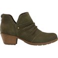 thumbnail image 2 of Women's Earth Origins Oakland Amanda Ankle Bootie Olive Suede 6.5 M, 2 of 5