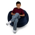 thumbnail image 2 of Big Joe Classic Bean Bag Chair for Kids Bedroom and Reading Nook, Easy-Clean Navy, Durable Nylon Polyester Blend, 2 feet Refillable, 2 of 8