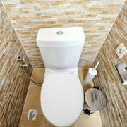 UPKOCH Glacier Bay Toilet Seat Round Toilet Seats Thicken Toilet Lid White 43.00X34.50X4.00CM