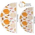 thumbnail image 3 of FMSHPON Thanksgiving Day Pretty Pumpkin Xmas Christmas Tree Skirt Stand Mat for Holiday Party Decoration Indoor Outdoor 48 inches, 3 of 6