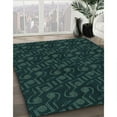 thumbnail image 3 of Ahgly Company Machine Washable Indoor Rectangle Transitional Night Black Area Rugs, 2' x 4', 3 of 7