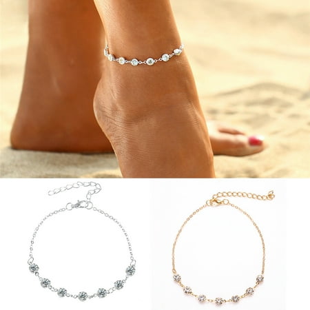 

Rong Yun Foot Chain Women s Foot Chain Summer Gift Beach Gift For Mother Silver(Buy 2 Get 1 Free)