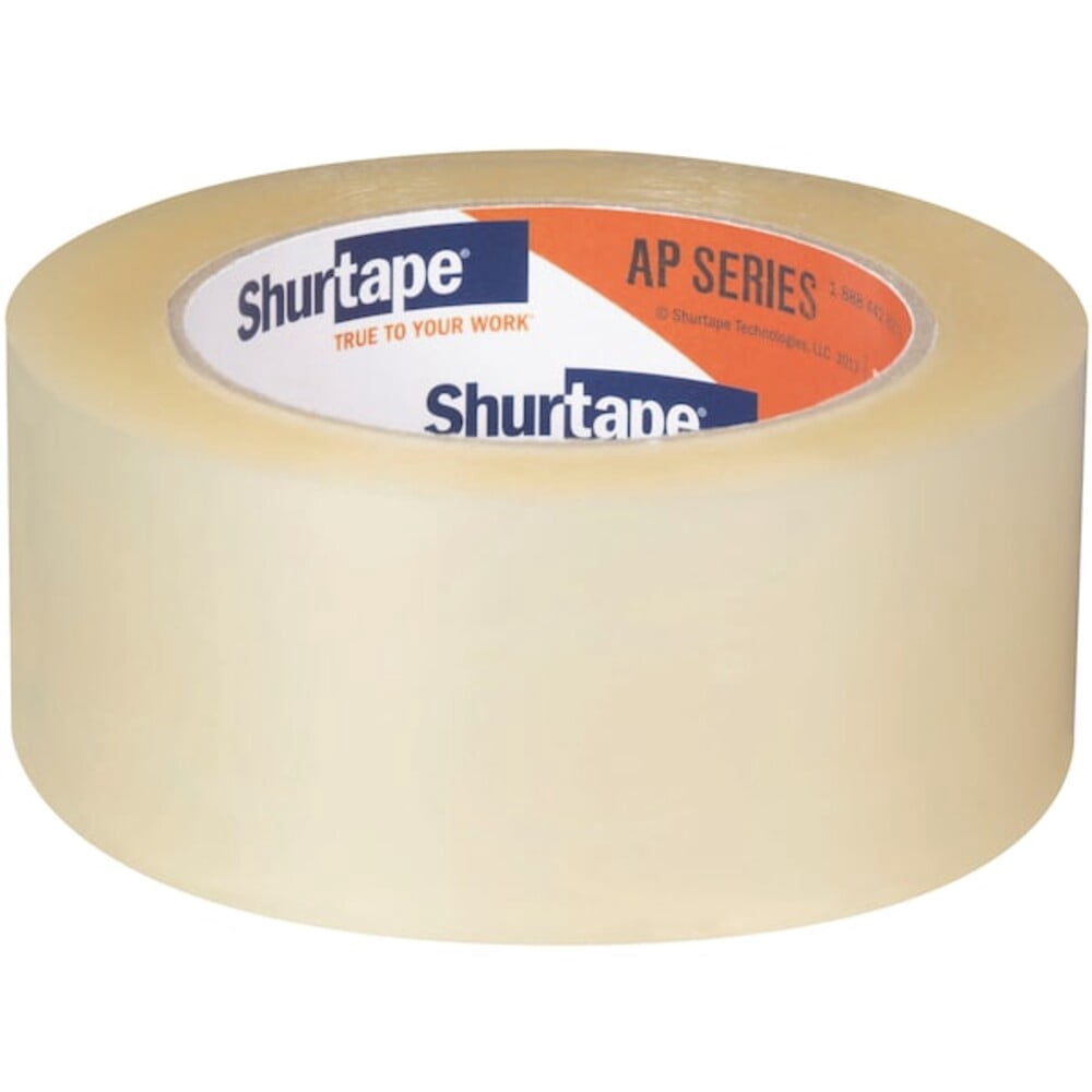 Packaging Tape, 48mm W, 100m L, 2 mil Thick, Clear, Standard Duty, 6PK 232518