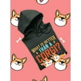 thumbnail image 3 of Better Than A Corgi? Two Corgis! Hoodie Women -Image by Shutterstock, Female 3X-Large, 3 of 4