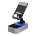 thumbnail image 1 of 4 Pcs 360° Rotating Bluetooth Speaker Stand with Phone Holder, Foldable Desktop Stand for Live Streaming, 40mm Stereo Sound, 5H Playtime, USB Charging, Compatible with Tablet & Mobile Devices, 1 of 9