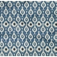 thumbnail image 4 of oneOone Organic Cotton Poplin Twill Fabric Ogee Ikat Print Fabric By Yard 42 Inch Wide, 4 of 4