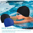 thumbnail image 5 of Gorros de Natación ZHAOCHENG Piezas Negro y Azul Cómodo Tejido Antideslizante Ligero para Mujeres Hombres Niños, 5 of 5