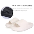 thumbnail image 3 of Zapatillas rosyclo Cloud Massage, suela gruesa, antideslizantes, blancas, 3 of 5