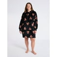 thumbnail image 2 of Joyspun Women's Oversized Hooded Plush Lounger, Size XS-3X, 2 of 6