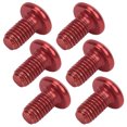 thumbnail image 1 of Tornillos para freno de disco de bicicleta de montaña de acero de titanio con cabeza T25 roja M5x10 mm - Pernos universales para bicicleta, 1 of 8