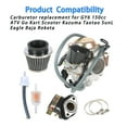 thumbnail image 4 of Genrics Carburetor 26mm Air Filter for GY6 150cc ATV Go Kart Scooter Kazuma Taotao SunL, 4 of 6