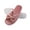 Pink, variant on Womens Soft Open Toe Slip On Slide Slipper with Bow Spa Slippers with Memory Foam for Indoor Comfort