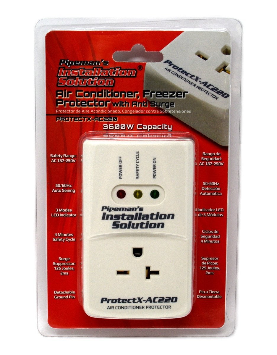 Pipeman's Installation Solution PROTECTX-RF 1800W Refrigerator Voltage Protector Brownout Surge Appliance for sale online 