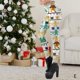 thumbnail image 3 of Pantalones de yoga de cintura alta con estampado de poinas navideñas casuales Colcomx  Polainas de las mujeres, 3 of 8