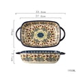thumbnail image 2 of Double Ear Baking Bowl Baking Dish Household Ceramic Retro Tableware Handle Bowl Salad Bowl Deep Dish, 2 of 2