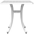 thumbnail image 3 of vidaXL Garden Table White 53x53x53 cm Cast Aluminium, 3 of 5
