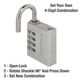 thumbnail image 3 of Candado Combinación Master Lock Aluminio Personalizable, 3 of 5