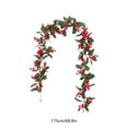 thumbnail image 3 of Zawou Multicolor Red Berry Christmas Garland Flexible Rattan Decoration for Indoor Table, Fireplace, Porch, or Outdoor Display, 3 of 6