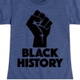 thumbnail image 3 of Instant Message - Black History Power - Toddler and Youth Girls Short Sleeve T-Shirt, 3 of 6