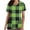#4 Green, variant on Luxalzxs Plus Size Scrubs for Women St Patricks Day Irish Clover Shamrock Print Medical Scrub Tops with Pocket Summer Short Sleeve V-Neck Holiday Nursing Uniform Workwear