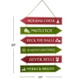 thumbnail image 5 of Excello Global Products Hanging Arrow Christmas Sign - Holiday Cheer - EGP-HD-0437-C, 5 of 5
