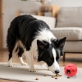 thumbnail image 3 of Juguete masticable de goma para perros, con dispensador de comida, duradero para masticadores agresivos, con sabor a ternera, para aliviar el aburrimiento, ejercicio físico y mental, razas grandes, 3 of 5