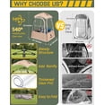 thumbnail image 2 of Pod  Weather  Tent, Outdoor Pop Up Bubble Clear 540? View Winter Tent for 1-2 Person,  Cold Weather Shelter with Rainfly for Soccer, Football, Softball & Other  Events, 2 of 6