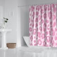 thumbnail image 2 of Pink and Pink Of Leopard Print Shower Curtain 84"x72" ,Bathroom Decorative Shower Curtains Set with 12 Hooks,Modern Waterproof Washable Shower Curtain, 2 of 6