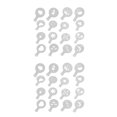 thumbnail image 3 of Ounissouiy Pack of 16 Coffee Printing Model Plastic Sugar Powdered Flower Foam Molds Cafe Accessories Stencils Biscuit Cupcake Spray Type2 NO2, 3 of 6