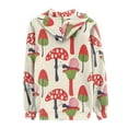 thumbnail image 4 of Renewold Graphic Sweatshirts Long Zip Up Hoodies for Women Size L Cute Snail Mushrooms Print Sweats Long Sleeve Wind Day Shirt Warm Comfort Jacket with Pocket, 4 of 5