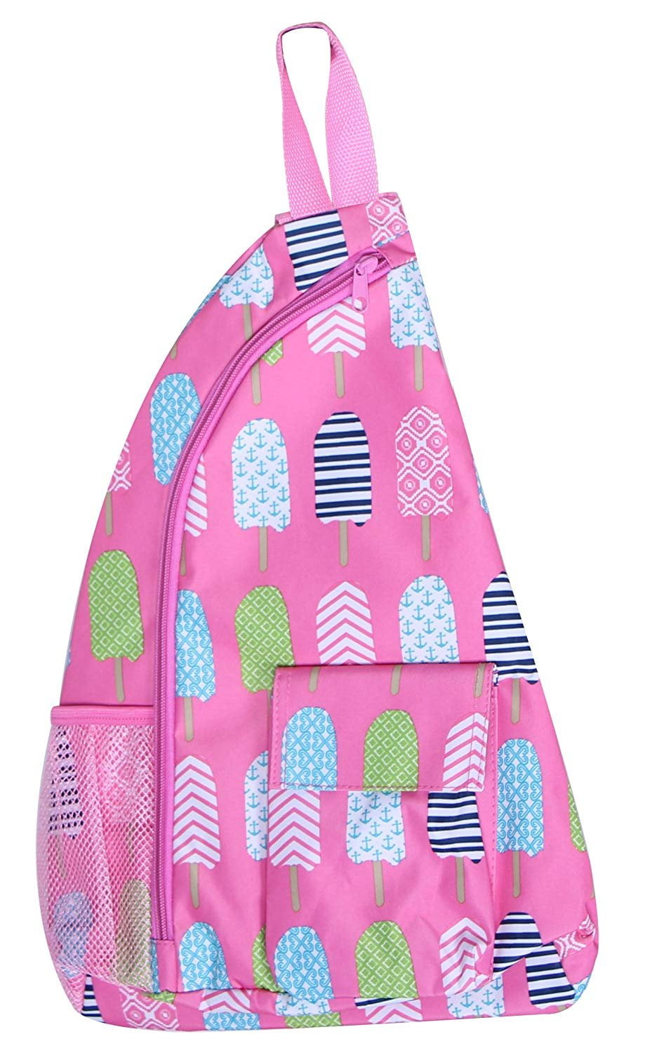 Crossbody Sling Messenger Bag Pink Ice Cream