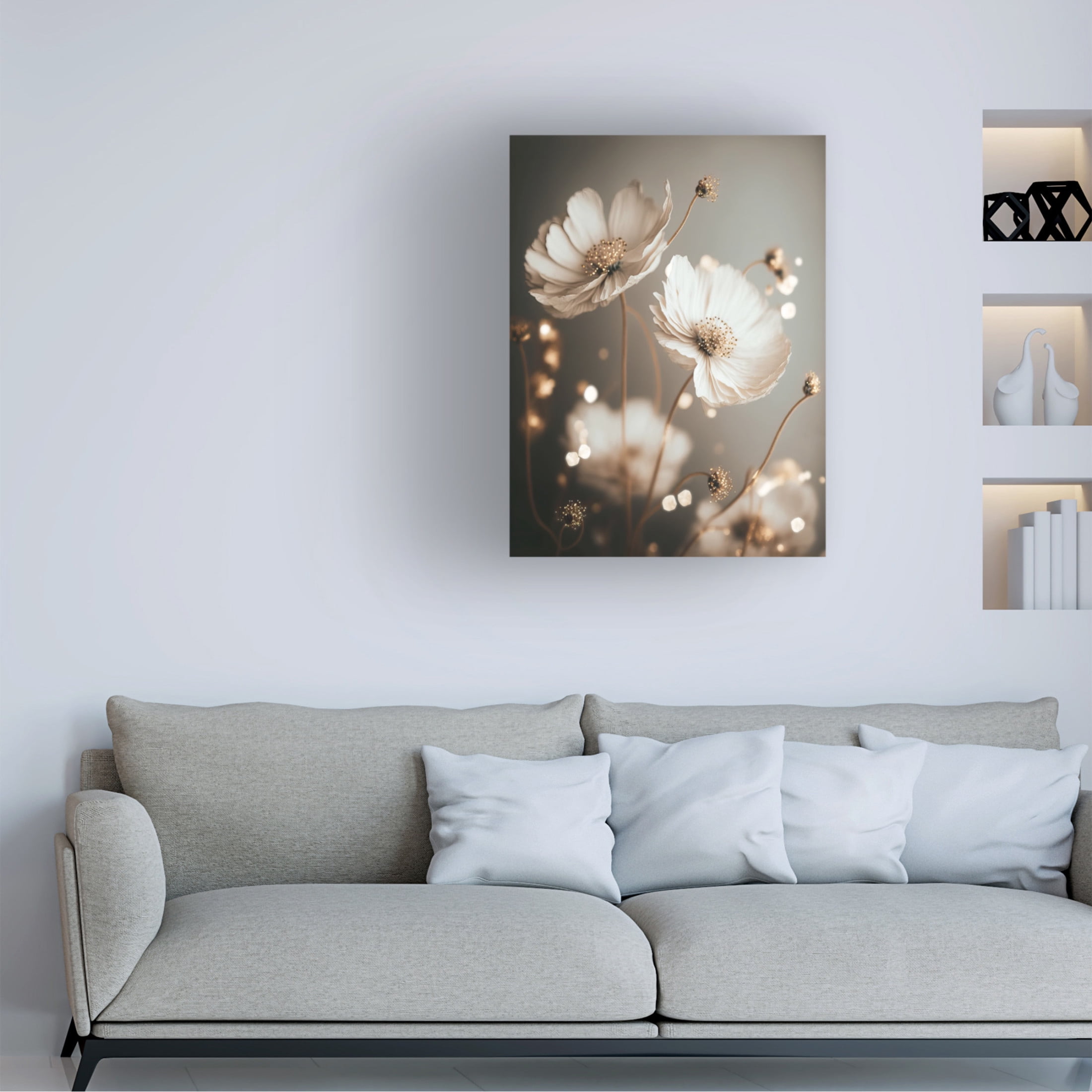 Canvas Wall Art - Treechild 'Golden Beauties' Wall Art for Living Room, Bedroom, or Office D?cor by Trademark Fine Art - 14 x 19 Inches