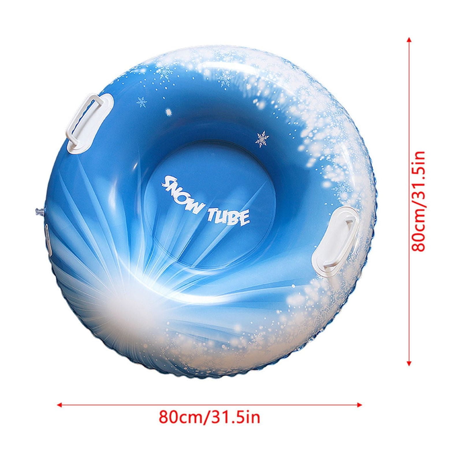Outdoor Snow Sleds Inflatable Tubes for Adults Heavy Duty Sledge with Handles Thickened Snow Toys for Winter Ski Ring Inflatable Snow Toys for Adults