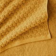 thumbnail image 4 of Beautiful by Drew Barrymore 6-Piece Dot Bath Towel Set, Soft 100% Cotton, Amber Yellow, 4 of 6