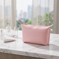 thumbnail image 4 of Travel Makeup Bag with Inner Pockets, Stylish Waterproof Portable Cosmetic Organizer Pouch for Toiletries, Skincare and Beauty Accessories, 4 of 5