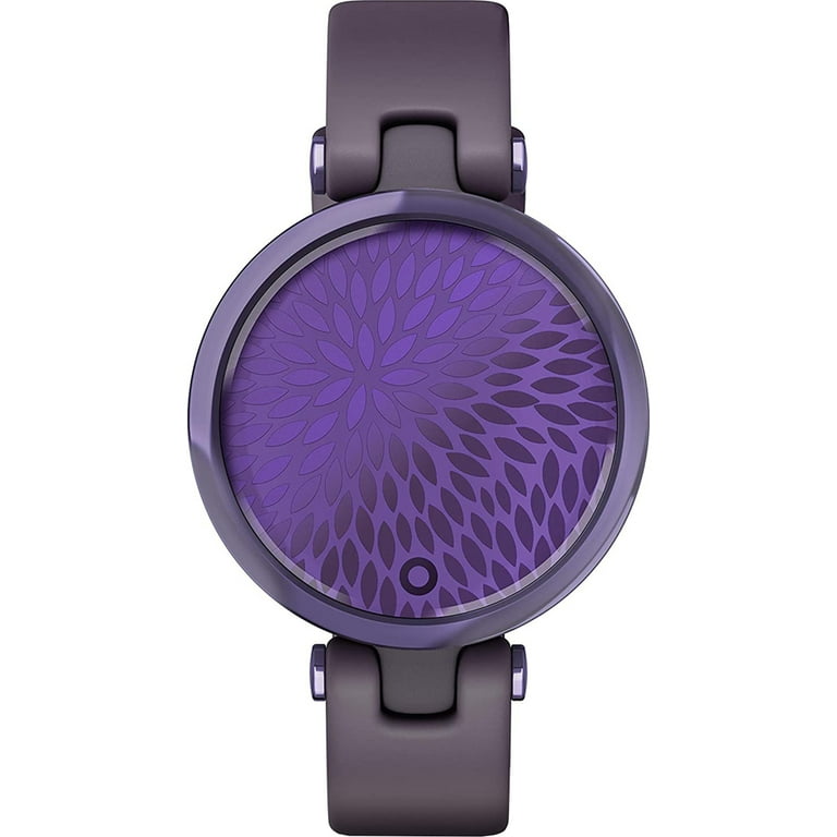 Garmin Lily™ Midnight Orchid Bezel with Deep Orchid Case and Silicone Band  
