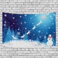 thumbnail image 1 of ABPHQTO Tapiz de muñeco de nieve navideño, decoración para colgar en la pared, decoración del hogar, sala de estar, dormitorio, 100x150 cm, 1 of 4