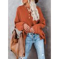 thumbnail image 6 of Aleumdr Women Button Neck Sweater Long Sleeve Chunky Oversized Fall Tunic Sweaters 16 18, 6 of 9