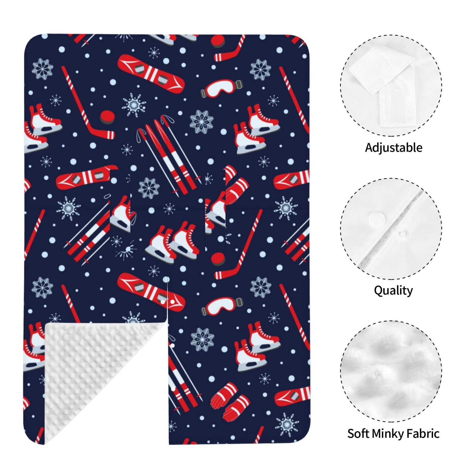 Car Seat Cover Baby - Winter Skiing Snowflakes Breathable Infant Car Seat Cover for Baby Carseat, Lightweight Comfort Baby Essentials Must Haves Newborn Stuff for Girl Boy