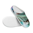 thumbnail image 3 of Lsque Stylish Sunglasses Iguana Pattern Womens Comfort Cotton on Scuff With Memory Foam and Anti-skid Sole Slipper-40/41, 3 of 7