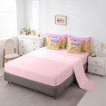 thumbnail image 5 of Castle Fairy Ice Cream Baseball Queen Bedding 7pcs, Ball Gamer Bedding Comforter Set Queen, Pink Blue Yellow,Pink Reversible, 5 of 7
