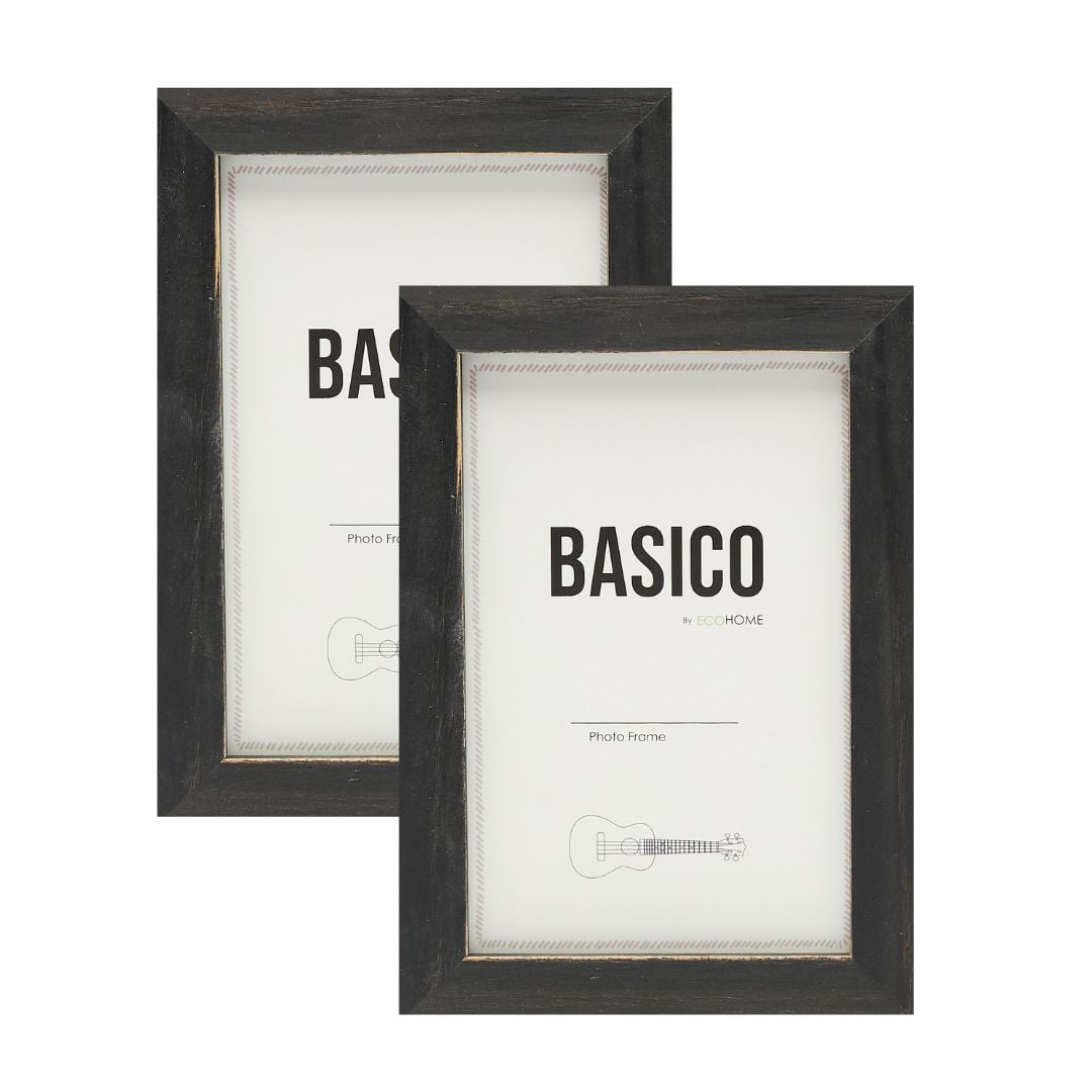 EcoHome 11x14 Picture Frames Rustic Black Wood Photo Frame Perfect