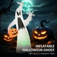 thumbnail image 3 of HOMCOM 5.9' Halloween Inflatable Decoration long-mouthed Ghost w/ Pumpkin, 3 of 9