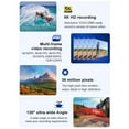 thumbnail image 3 of Andoer-2 Camcorder,Head Mounted Camera Mounted Camera Wearable 30MP -Shake IPX5 Support APP Video IPX5 Waterproof 120°Wide Lens Support APP Video Camera Webcam Wearable WiFi Video Webcam 5K 30MP, 3 of 6