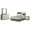 Gray Oak/Almond - 4-Piece, variant on Fenwick 4-piece California King Bedroom Set Grey Oak