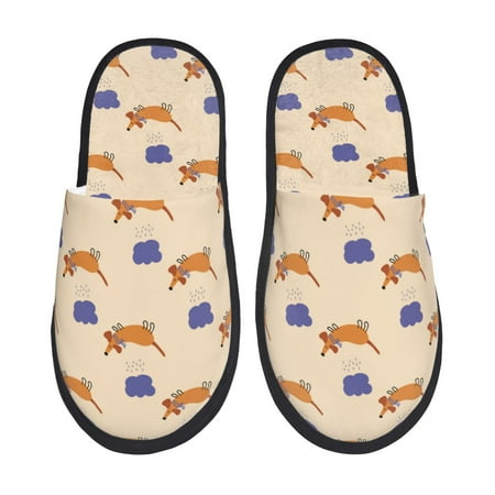 

Slippers for Women Men Dachshund Dog Puppy No.1054 Warm Womens Mens House Shoes Bedroom Slippers Fuzzy Memory Foam Slippers Winter House Indoor Shoes Aesthetic Dorm Slippers