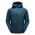 thumbnail image 1 of Men‘s Hooded Waterproof And Windproof Thin Jacket Top Blouse Coat, 1 of 4