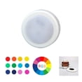thumbnail image 1 of Lámpara LED RGB inalámbrica recargable de 2 piezas, luces LED regulables para ventana, luces USB coloridas para armario con control remoto, luces para debajo del gabinete de cocina, batería, 1 of 5